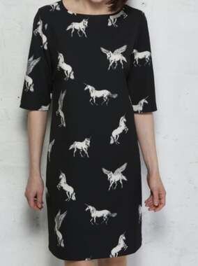 Sugarhill Make Believe Unicorns & Pegasus Whimsical dress, Women’s Sz 2